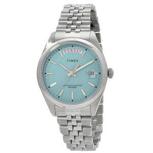 NWT Authentic Timex Open Box - Legacy Day and Date Quartz Blue Dial Women's Watc